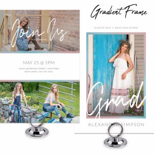 Gradient Frame Grad Cards