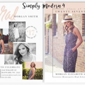 Simply Modern 4 Grad Cards